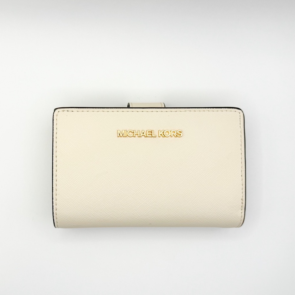 Michael Kors Medium Saffiano Leather Wallet | Cream